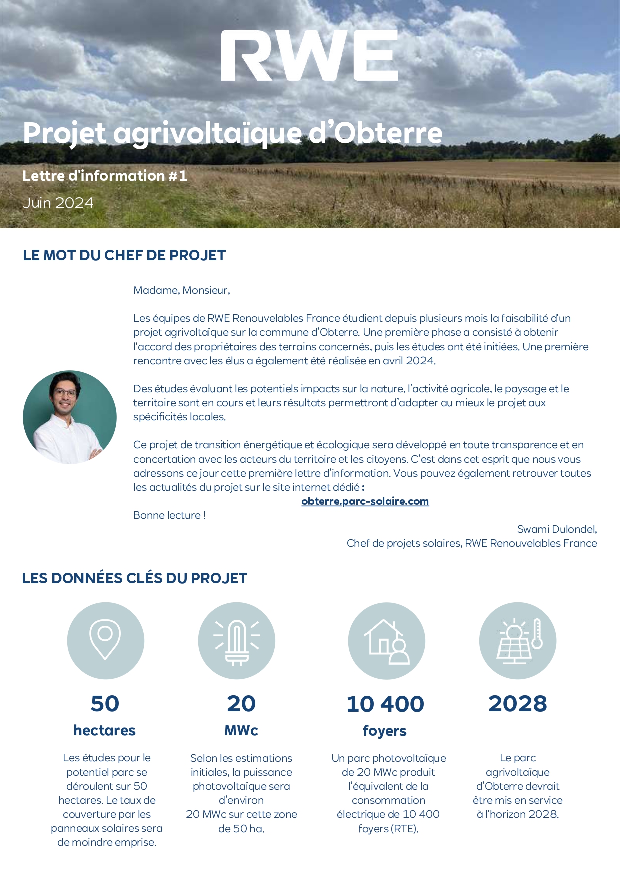 Lettre d'information n°1