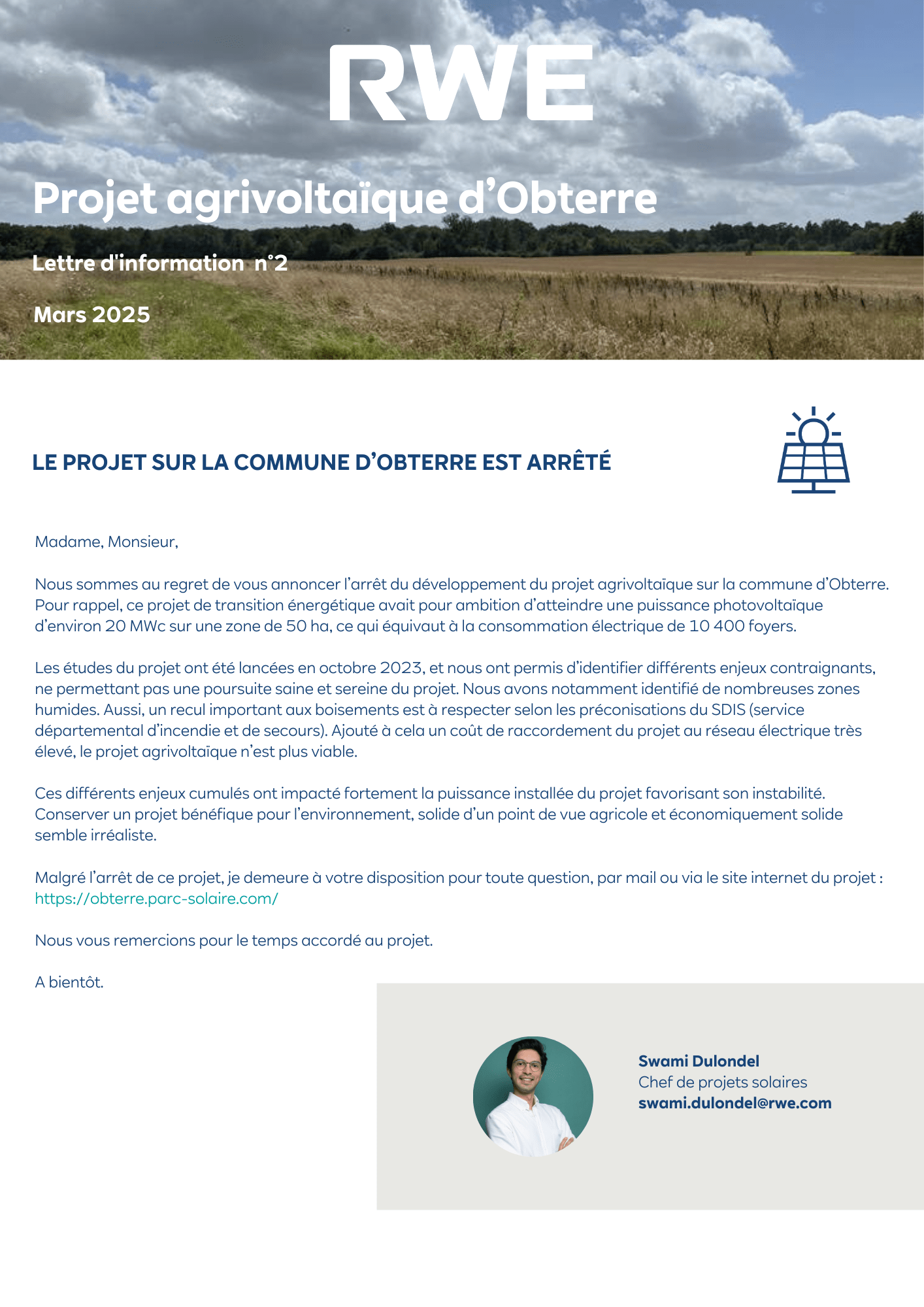 Lettre d'information n°2